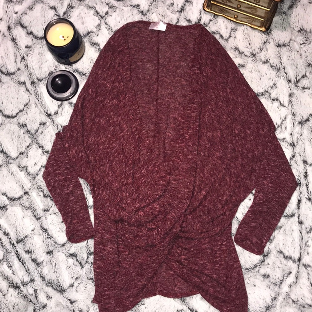 Burgundy sweater